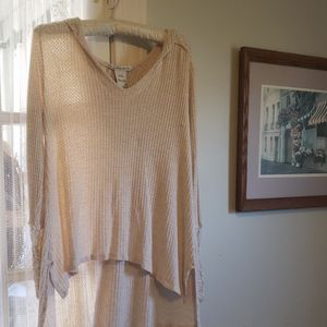 Long sleeve hooded tunic